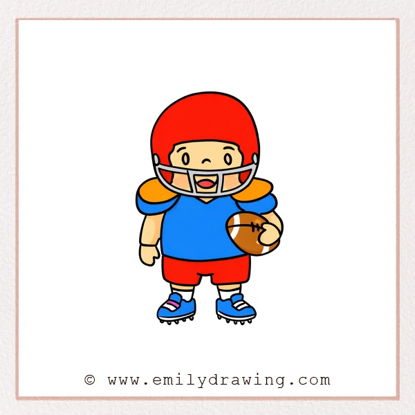 Preview of Football Player drawing